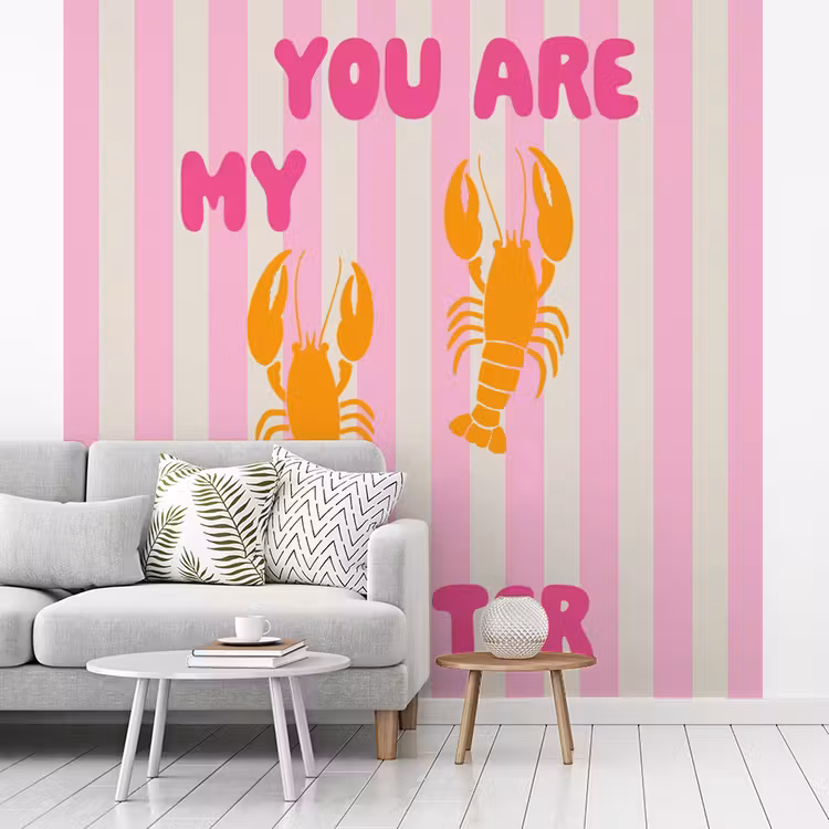 Behang - Lobster - Love - Valentijn — 2