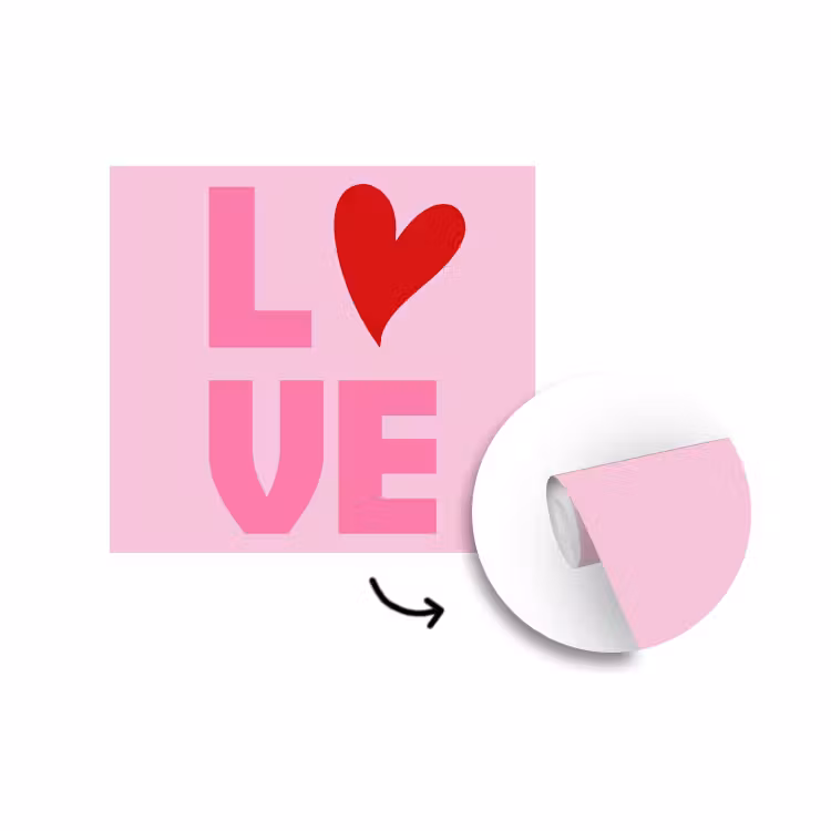 Behang - Love - Roze - Hart - Valentijn — 1