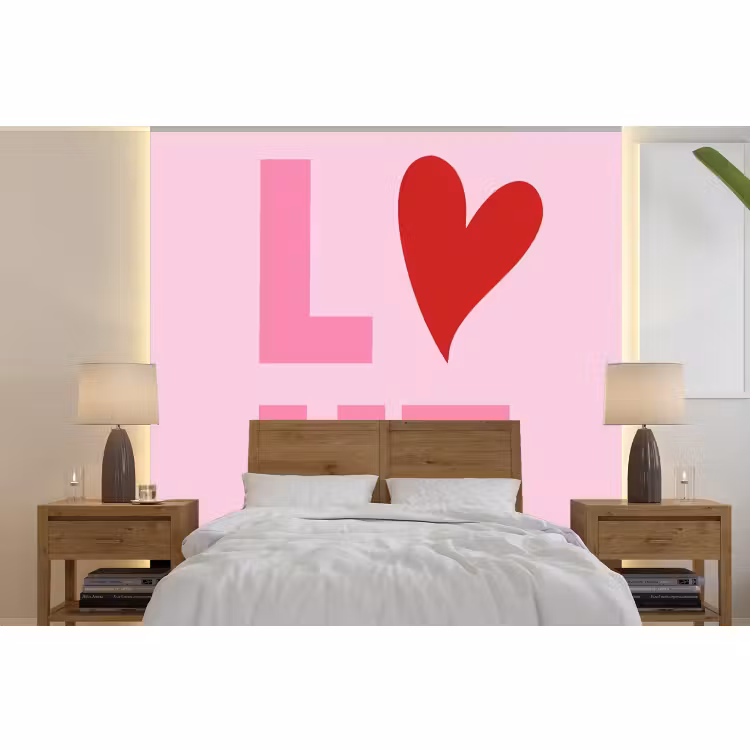 Behang - Love - Roze - Hart - Valentijn — 4