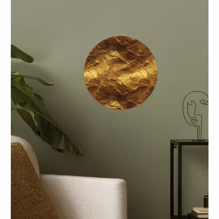 Behangcirkel - Bladgoud - Textuur  - Goud — 3