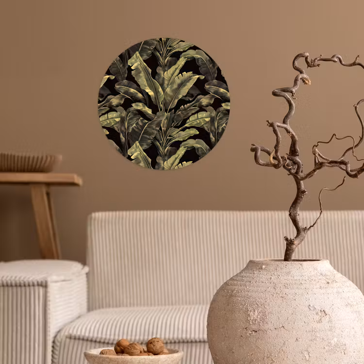 Behangcirkel - Botanisch - Bladeren - Groen — 2