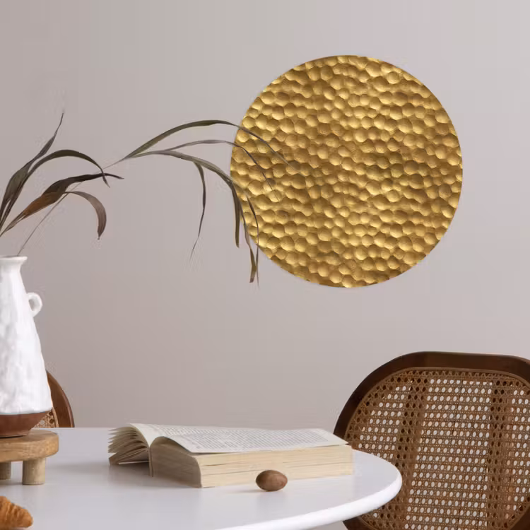 Behangcirkel - Metaal - Dynamisch - Goud — 4