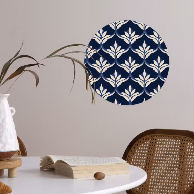 Behangcirkel - Modern - Ontwerp - Blauw — 4