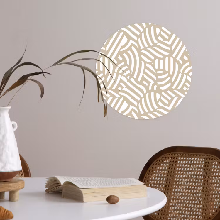 Behangcirkel - Abstract - Modern - Beige — 4