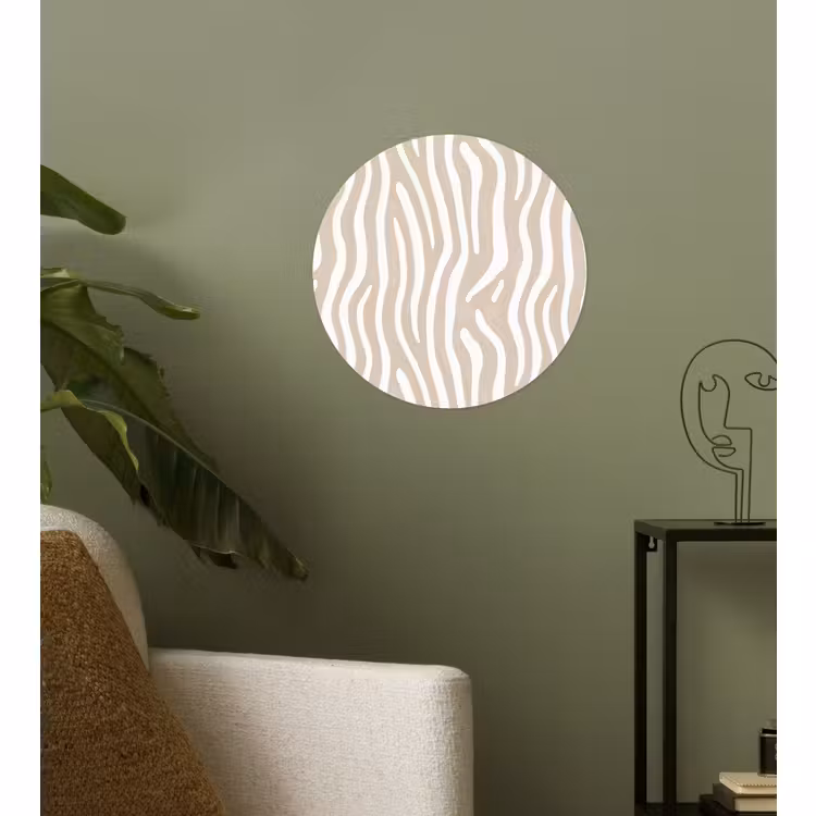 Behangcirkel - Abstract - Zebra - Beige — 3