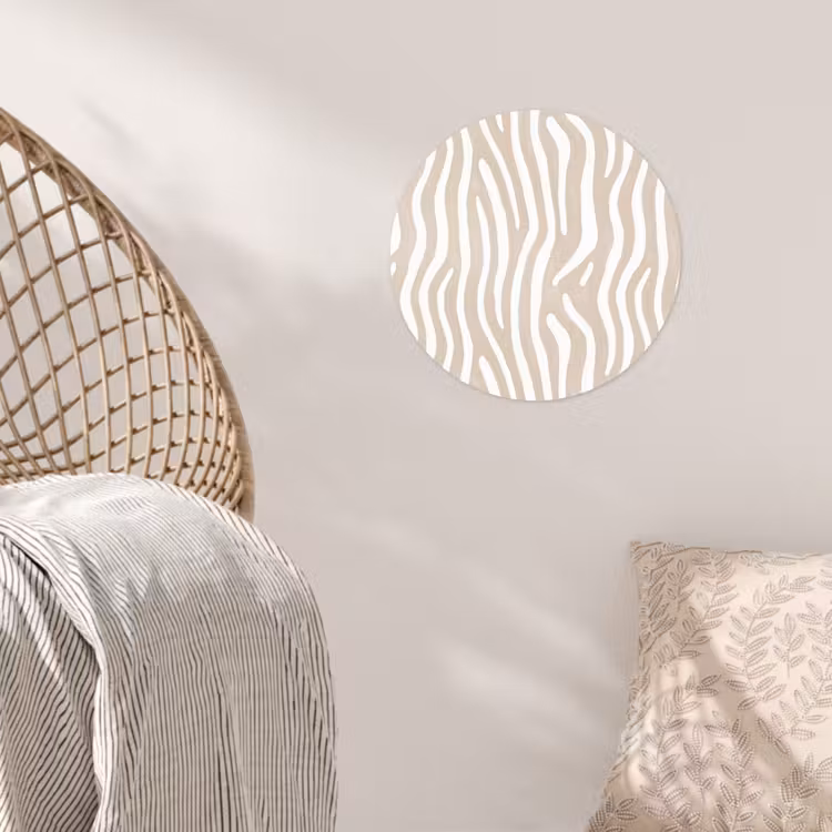 Behangcirkel - Abstract - Zebra - Beige — 5