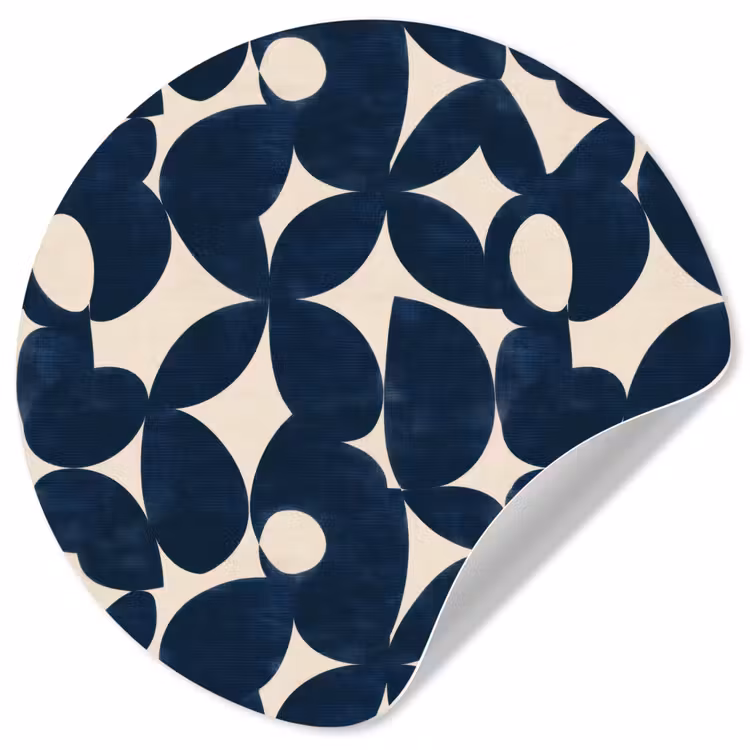 Behangcirkel - Modern - Geometrisch - Blauw — 1