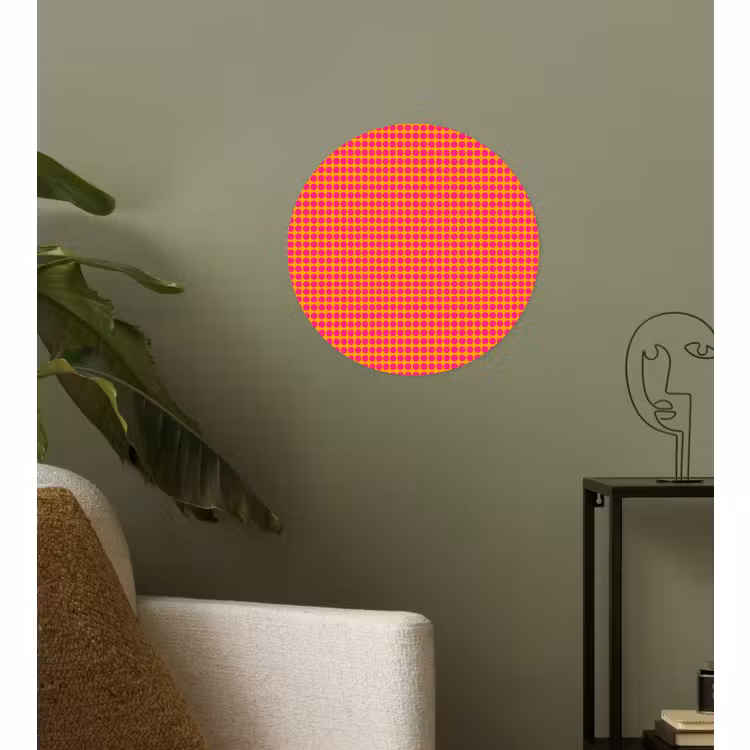 Behangcirkel - Modern - Stippen - Oranje — 3