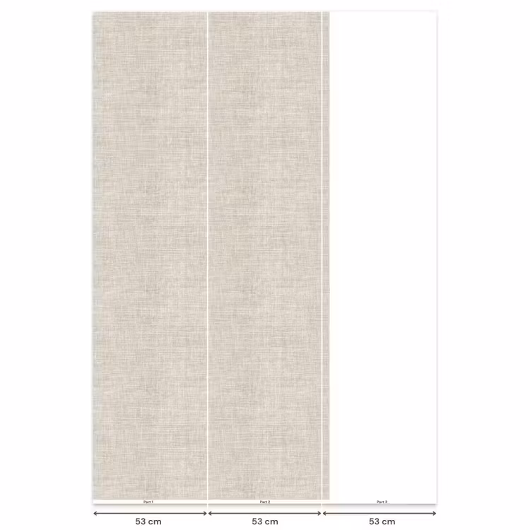Behang - Linnen - Textuur - Beige — 6