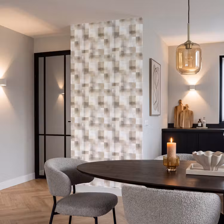 Behang - Textuur - Linnen - Beige — 5