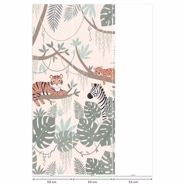 Behang - Jungle - Rustiek - Pastel — 6