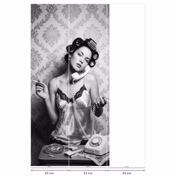 Behang - Chic - Vrouw - Zwart - Wit — 6