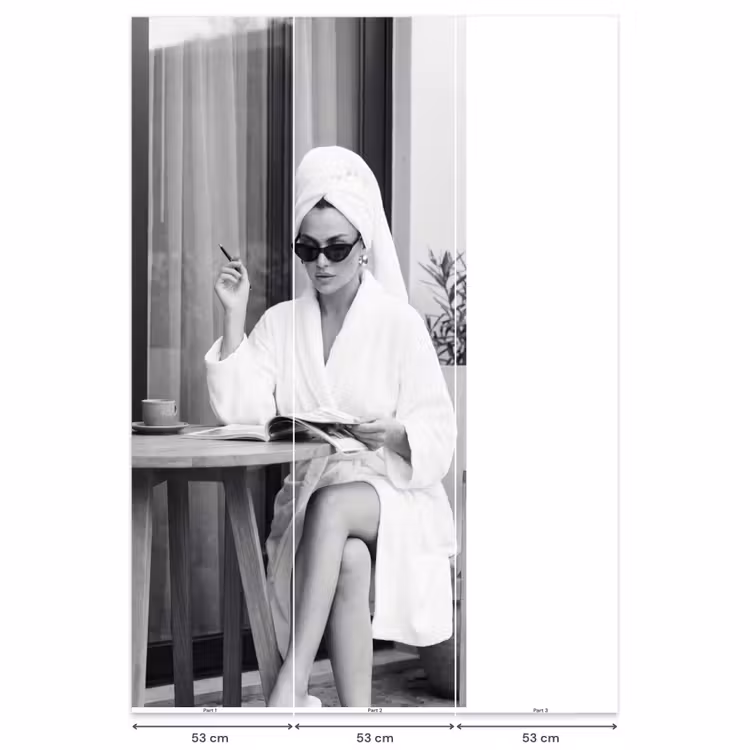 Behang - Modern - Vrouw - Zwart - Wit — 6