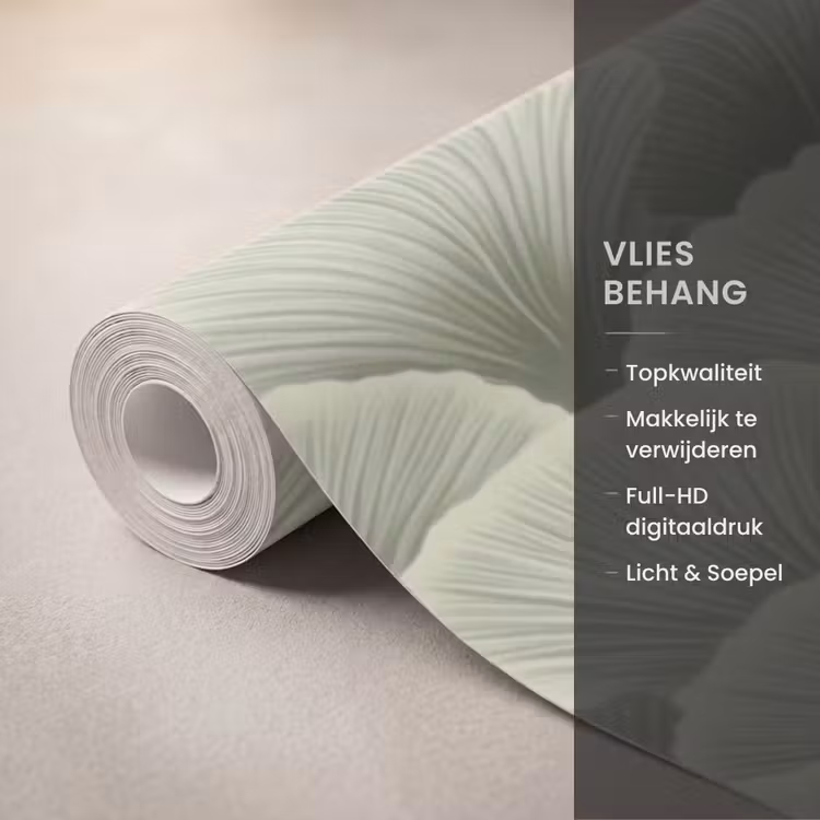 Behang - Waaier - Blad - Groen — 3