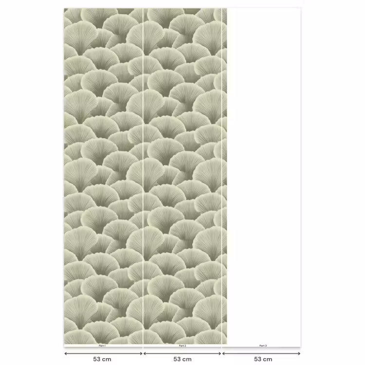 Behang - Waaier - Blad - Groen — 6
