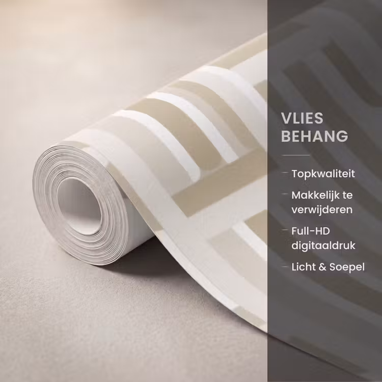 Behang - Modern - Geometrisch - Beige — 3