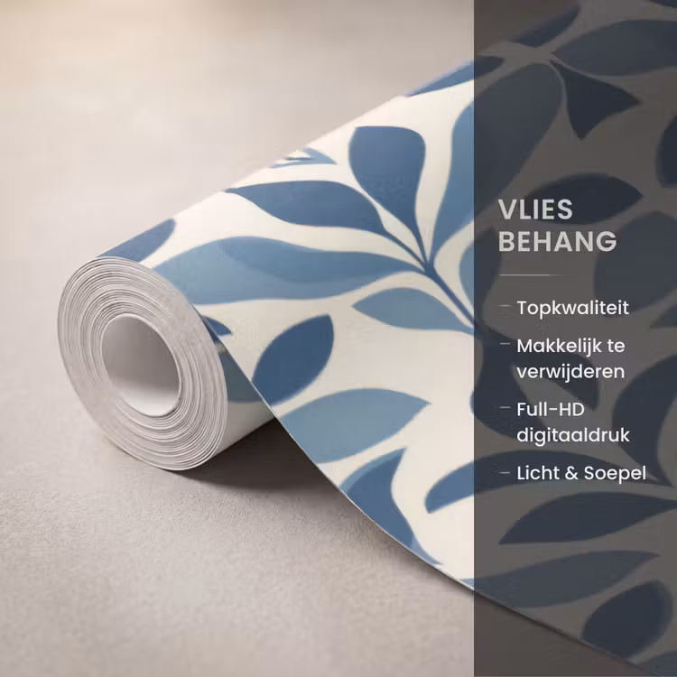 Behang - Flora - Modern - Blauw — 3