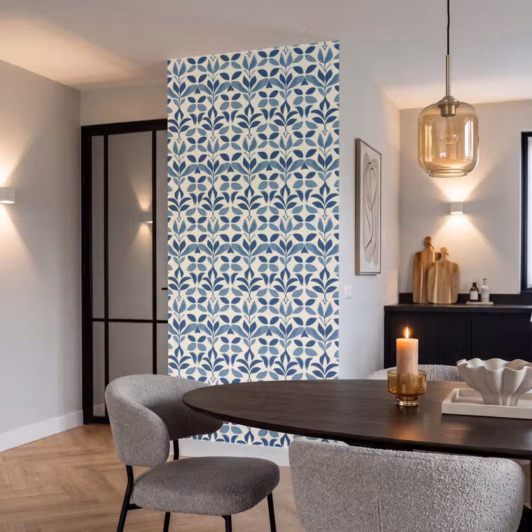 Behang - Flora - Modern - Blauw — 5
