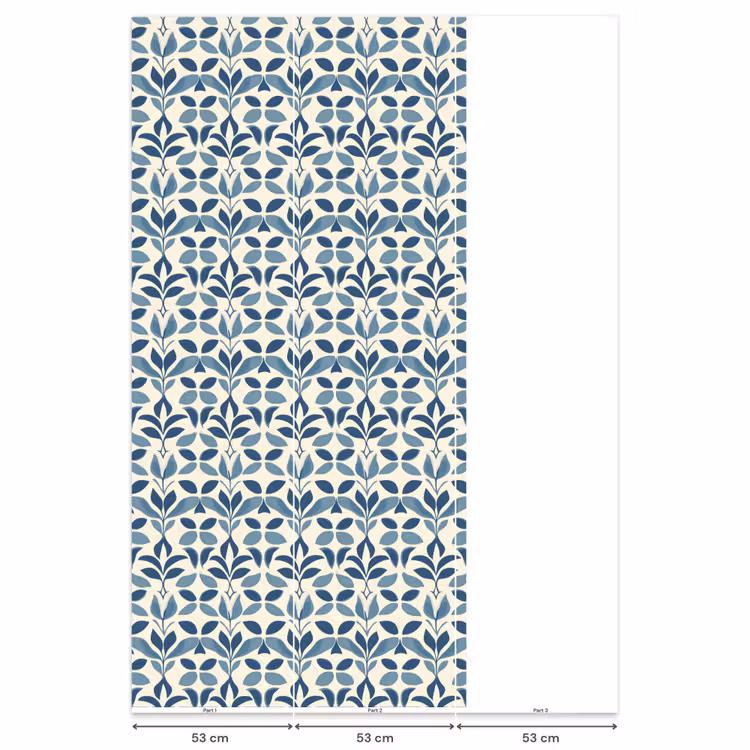 Behang - Flora - Modern - Blauw — 6