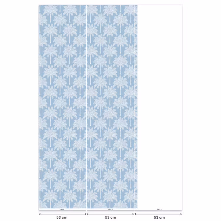 Behang - Palmboom - Modern - Blauw — 6