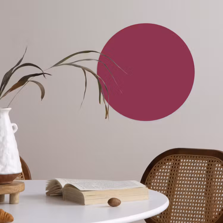 Behangcirkel - Deep - Rasberry - Rood — 4