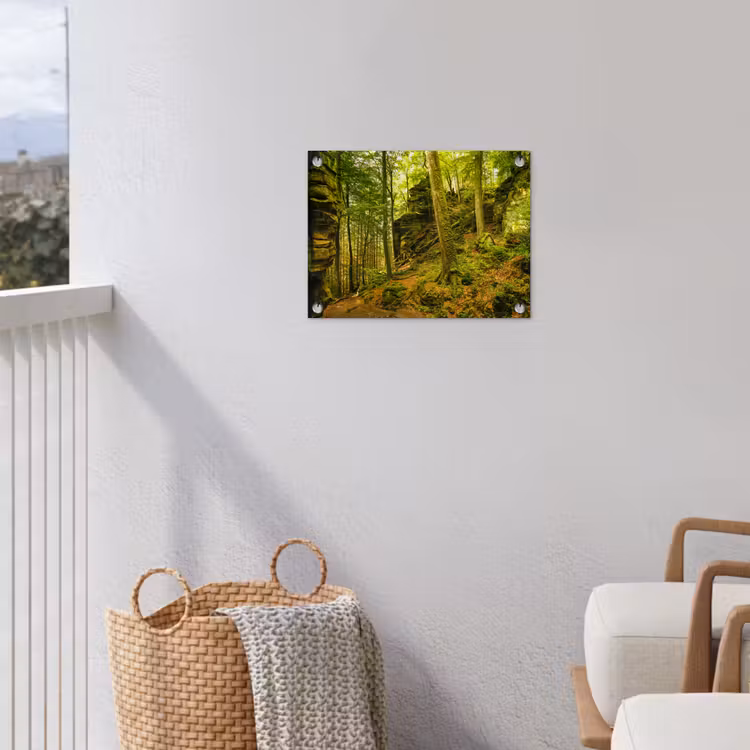 Tuinposter - Bosrijke rotsformatie — 3