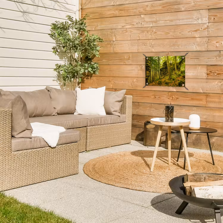 Tuinposter - Bosrijke rotsformatie — 4