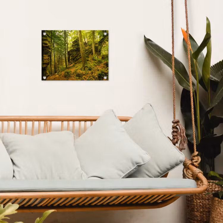 Tuinposter - Bosrijke rotsformatie — 5