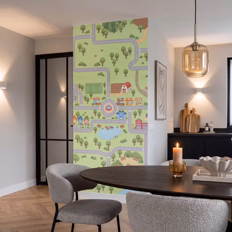 Behang - Plattegrond - Dorp - Kind — 5