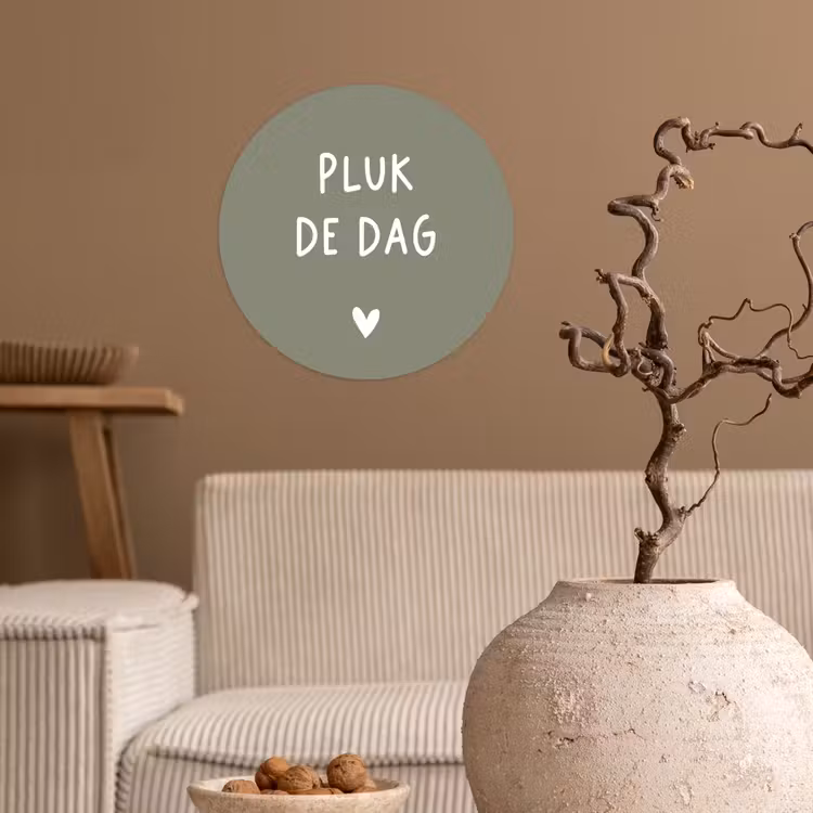 Behangcirkel - plukdedag-groen — 2