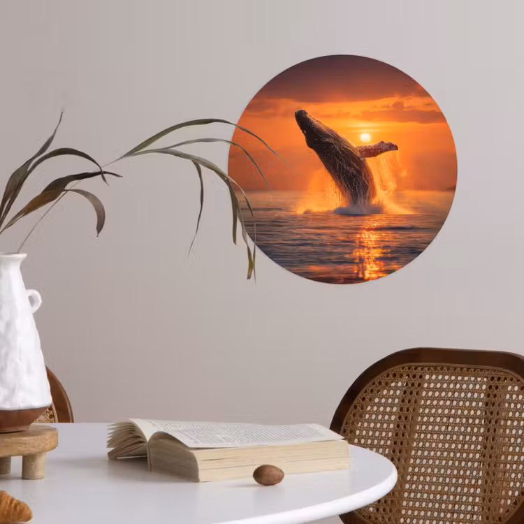 Behangcirkel - Walvis - Zon - Zee — 4