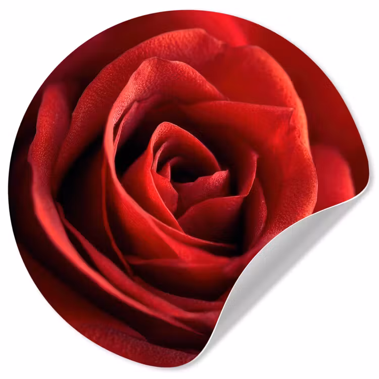 Behangcirkel - Rood - Roos - Romantisch — 1