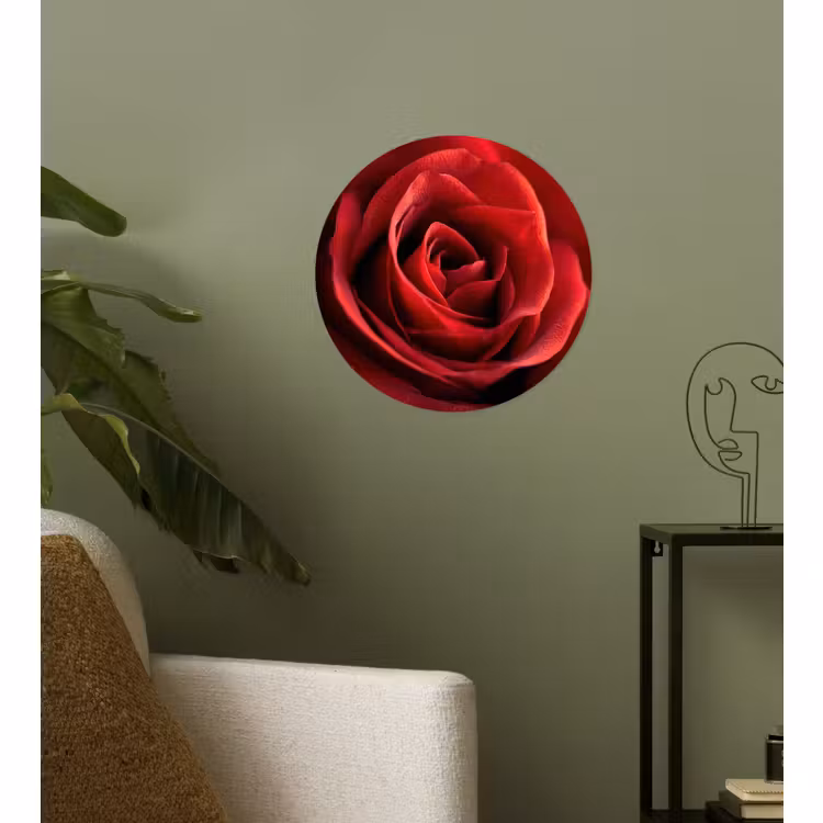 Behangcirkel - Rood - Roos - Romantisch — 3