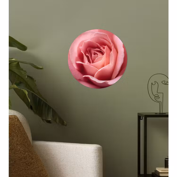 Behangcirkel - Roze - Roos - Romantisch — 3
