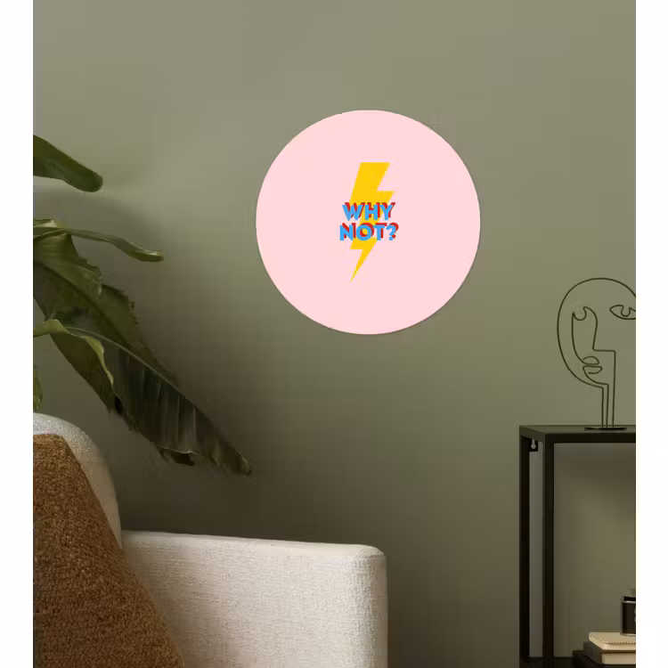 Behangcirkel - Why not - Bliksem - Roze — 3