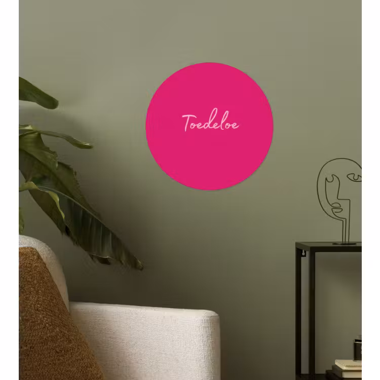 Behangcirkel - Toedeloe - Roze — 3