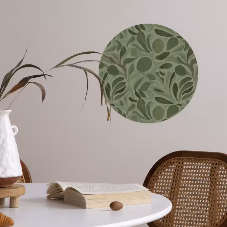 Behangcirkel - Sereen - Bladeren - Groen — 4