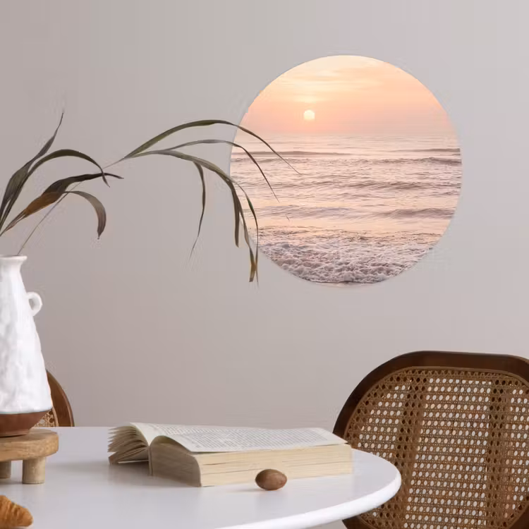 Behangcirkel - Zon - Strand - Roze — 4
