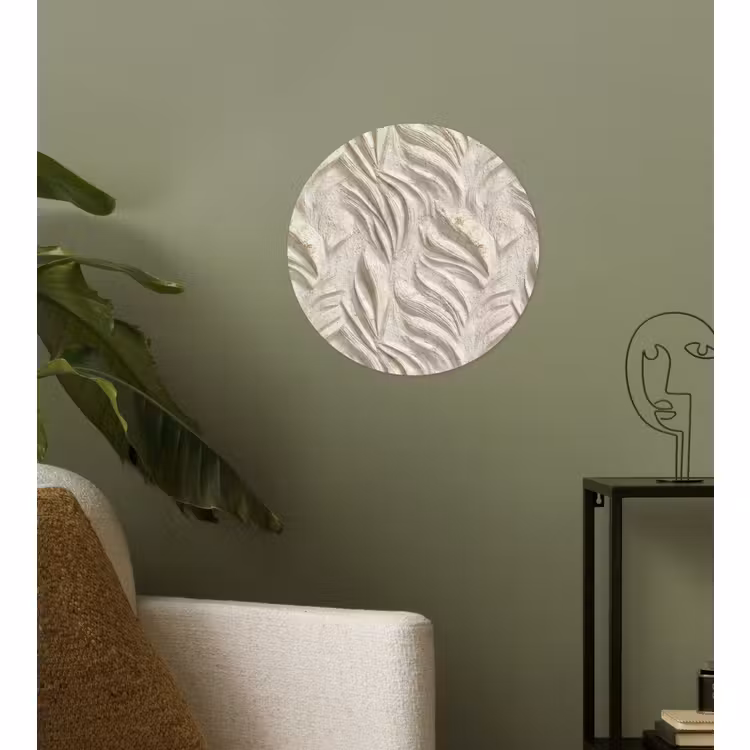 Behangcirkel - Textuur - Reliëf - Beige — 3