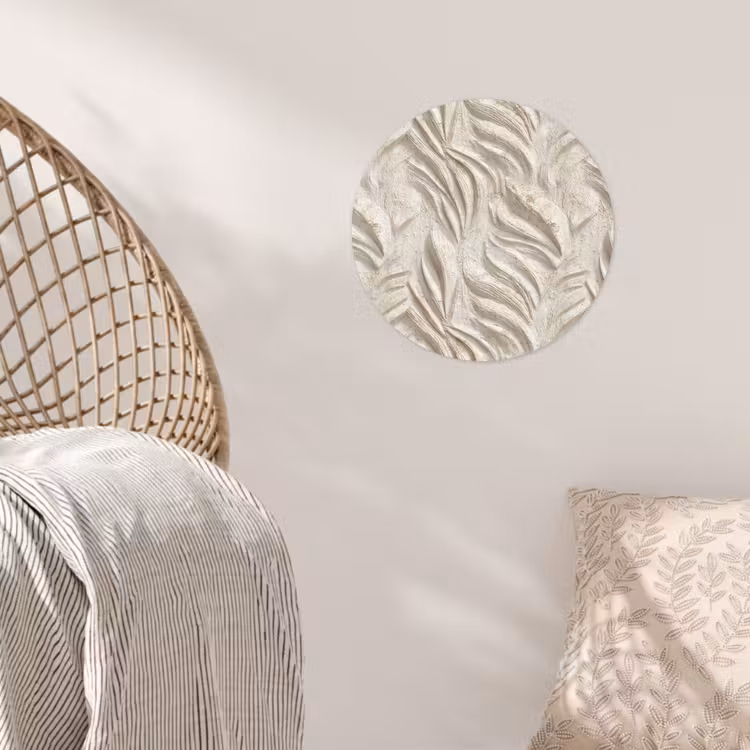 Behangcirkel - Textuur - Reliëf - Beige — 5