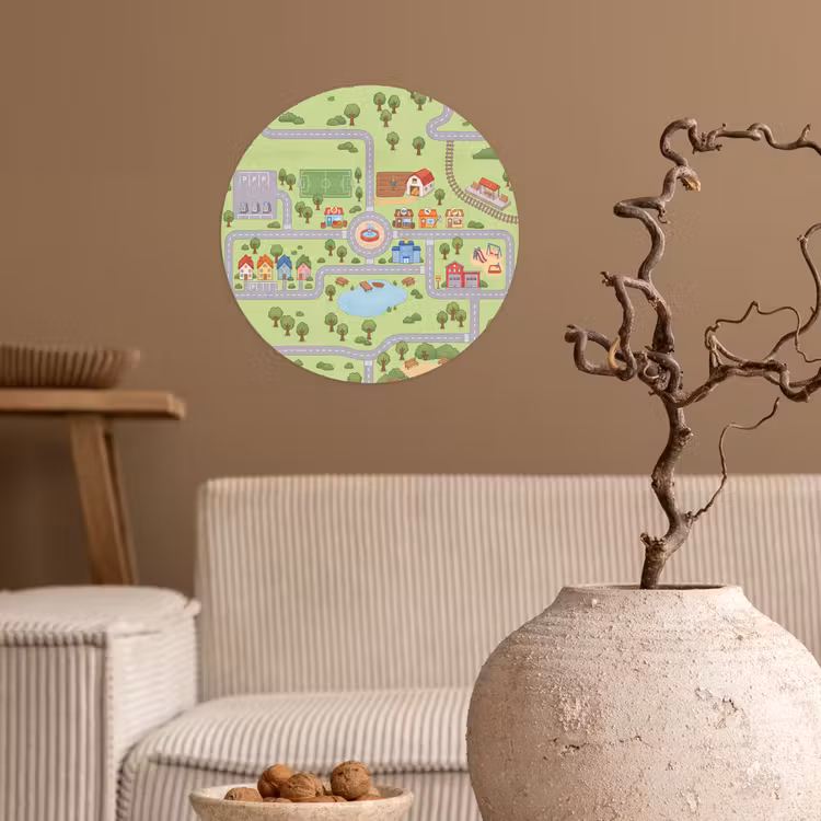 Behangcirkel - Plattegrond - Dorp - Kind — 2