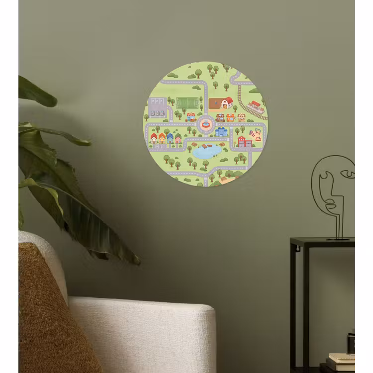 Behangcirkel - Plattegrond - Dorp - Kind — 3