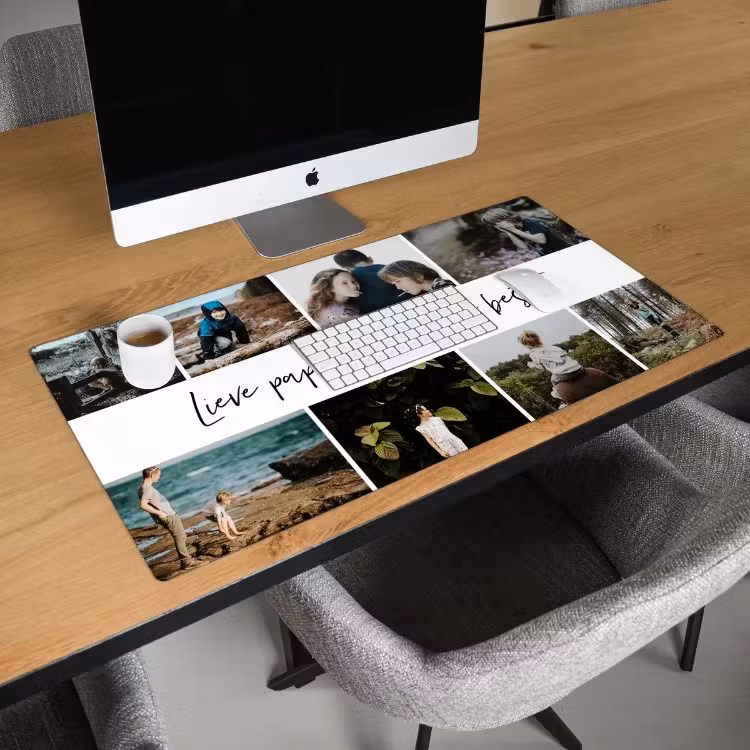 Bureau onderlegger - Collage met tekst — 3