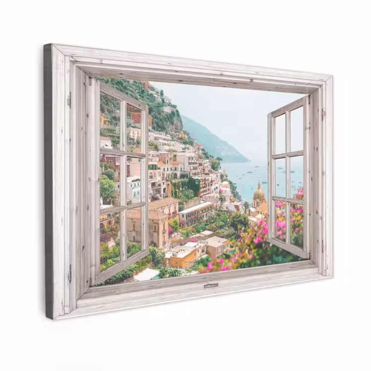 Buiten canvas - Uitzicht op Positano — 1