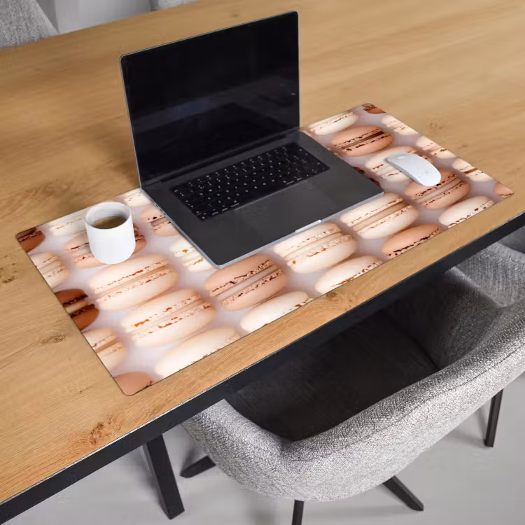 Bureau onderlegger - Macarons - Beige - Bruin — 2