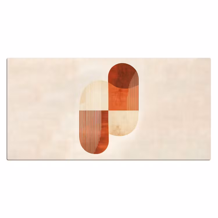 Bureau onderlegger - Bogen - Beige - Vormen — 1