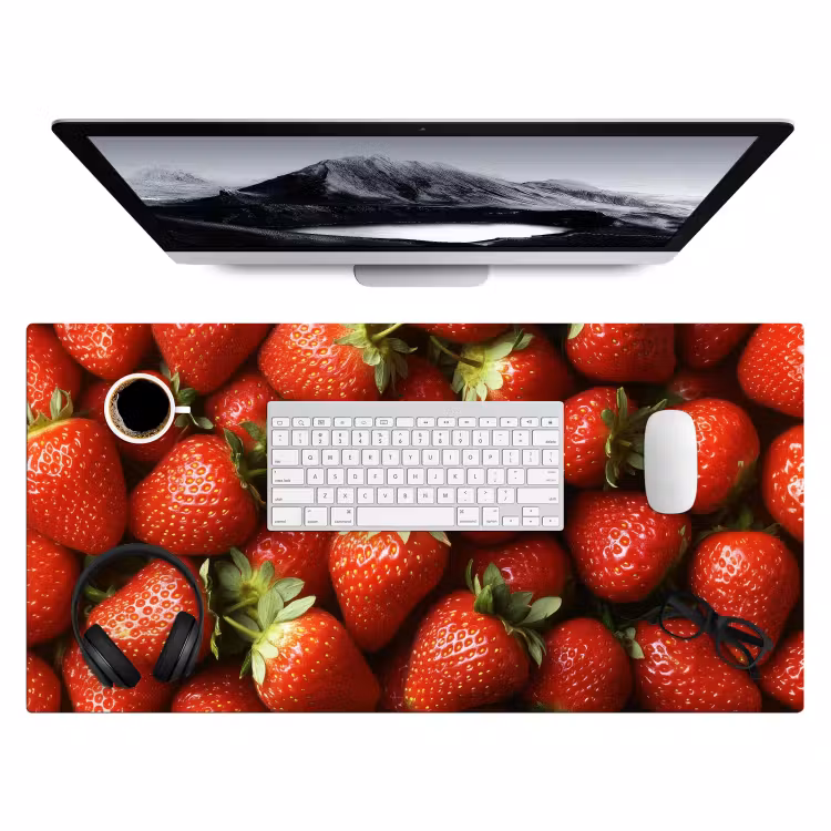 Bureau onderlegger - Aardbei - Fruit - Rood — 3