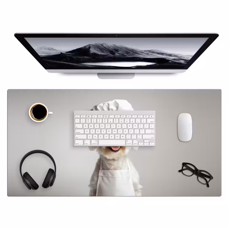 Bureau onderlegger - Hond - Wit - Kok — 3