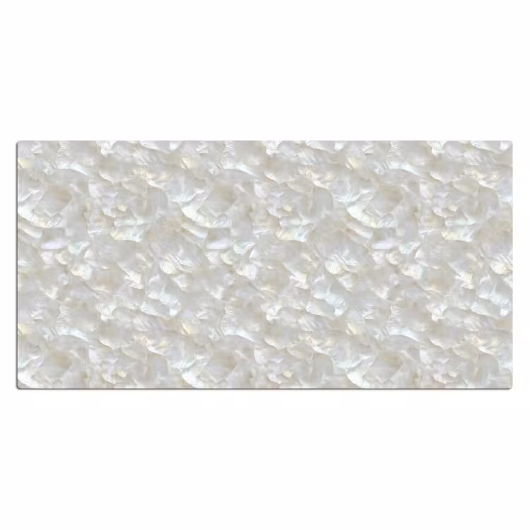 Bureau onderlegger - Parelmoerglans - Wit - Schelp — 2