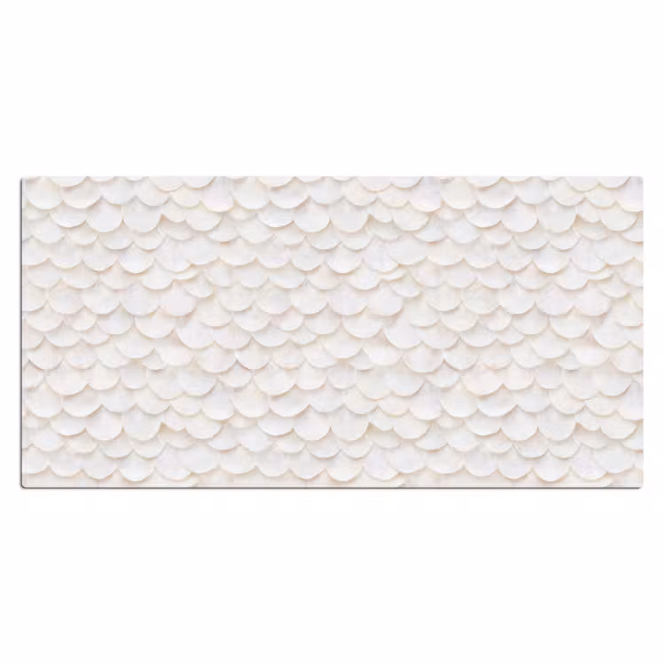 Bureau onderlegger - Schubben - Wit - Elegant — 2